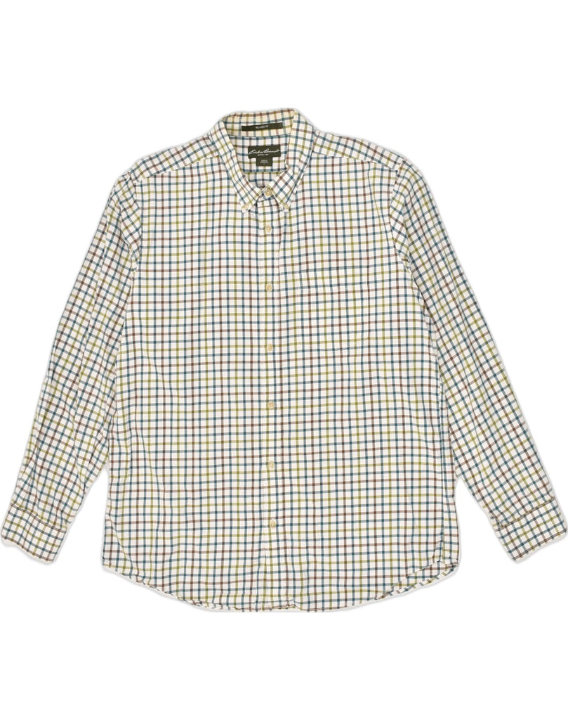 EDDIE BAUER Mens Relaxed Fit Shirt Large Multicoloured Check Cotton | Vintage Eddie Bauer | Thrift | Second-Hand Eddie Bauer | Used Clothing | Messina Hembry 