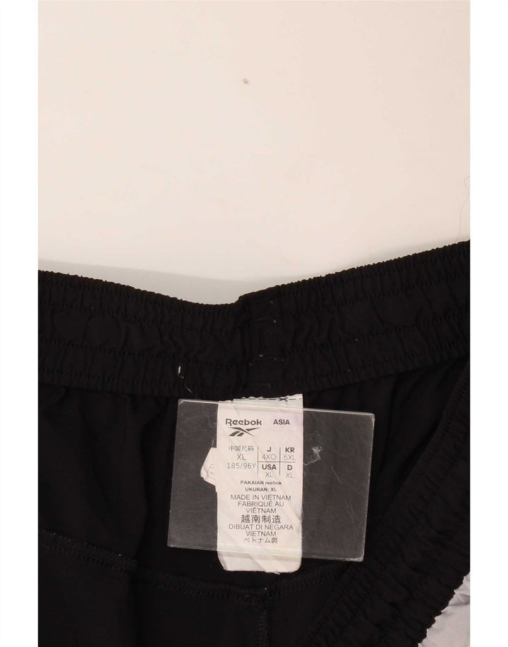 Reebok Mens Graphic Sport Shorts XL Black Colourblock Polyester