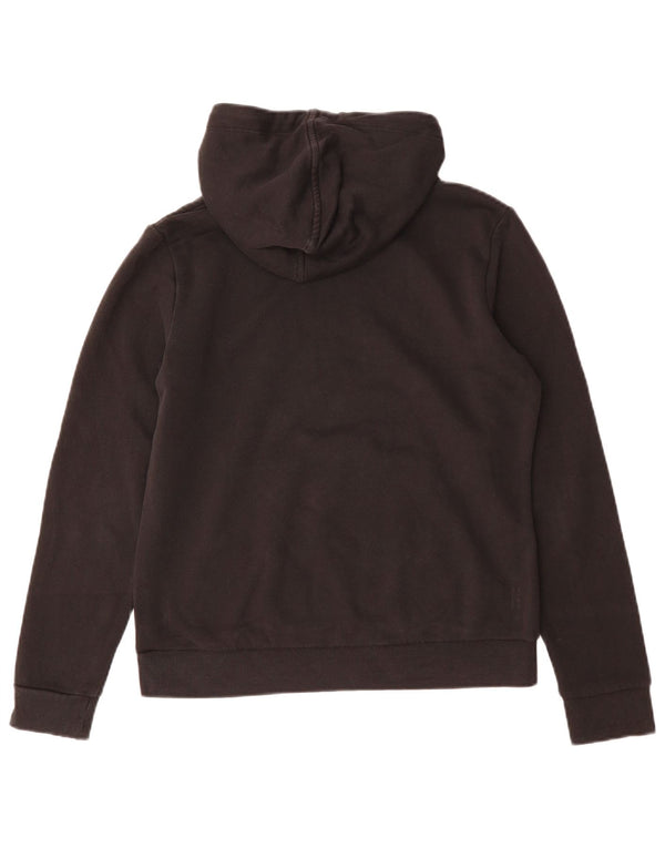 PUMA Womens Graphic Hoodie Jumper UK 16 Large Black Cotton