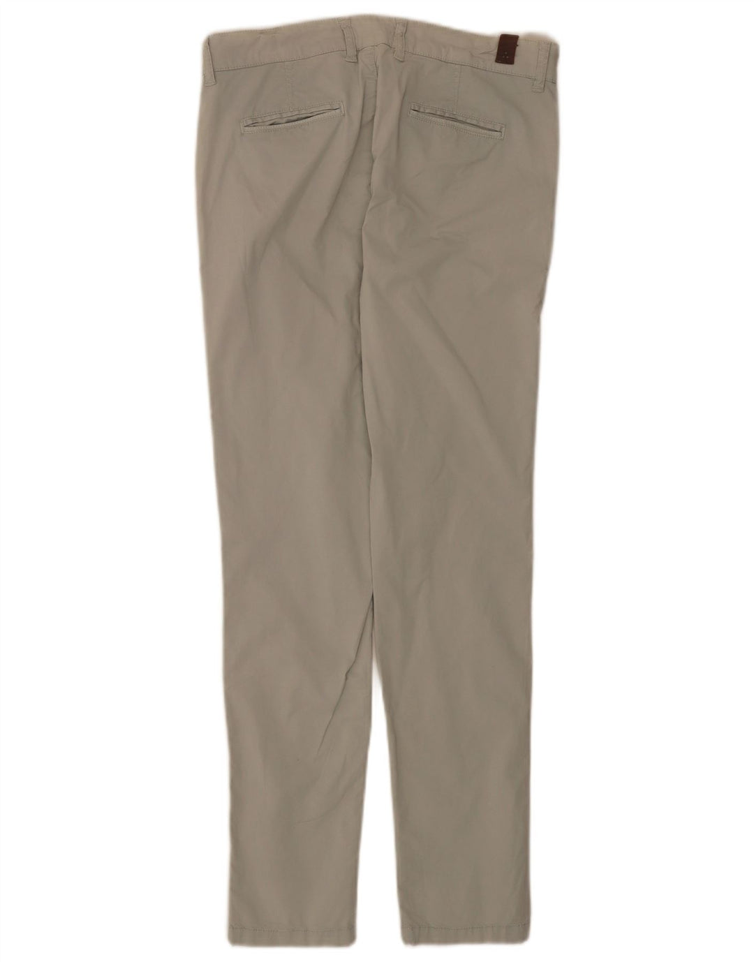 PEUTEREY Womens Slim Chino Trousers EU 40 Medium W30 L30 Grey Cotton