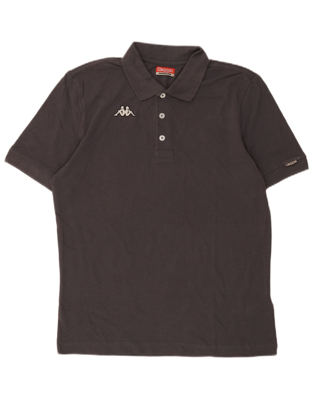 Kappa Mens Polo Shirt Medium Grey Cotton