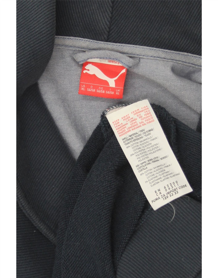 Puma Mens Tracksuit Top Jacket XL Navy Blue Cotton