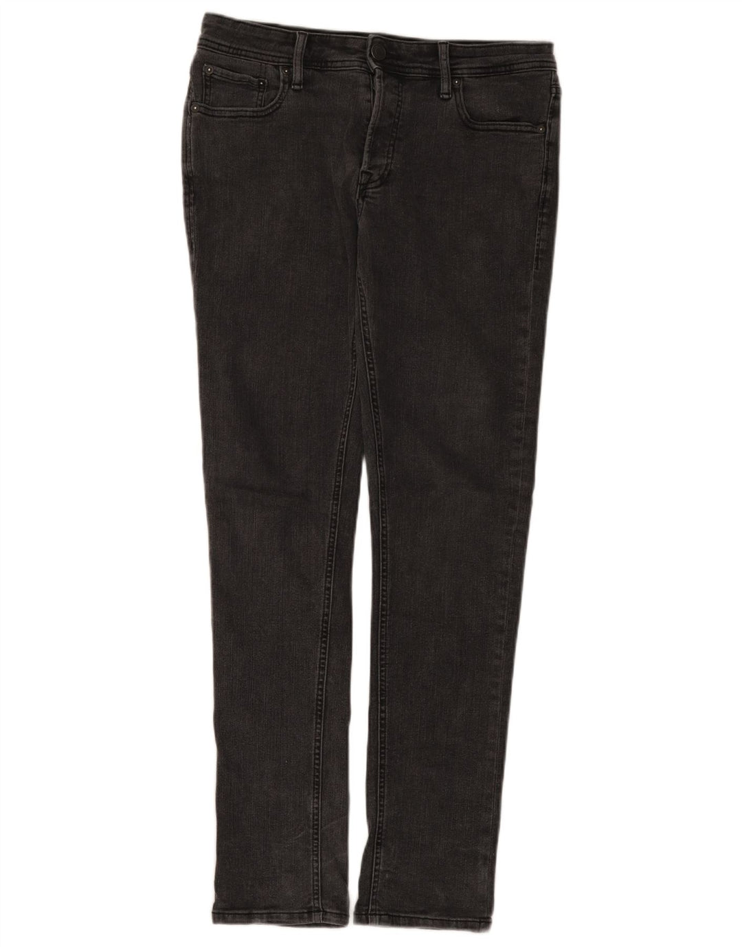 Jack & Jones Mens Slim Jeans W31 L32 Grey Cotton