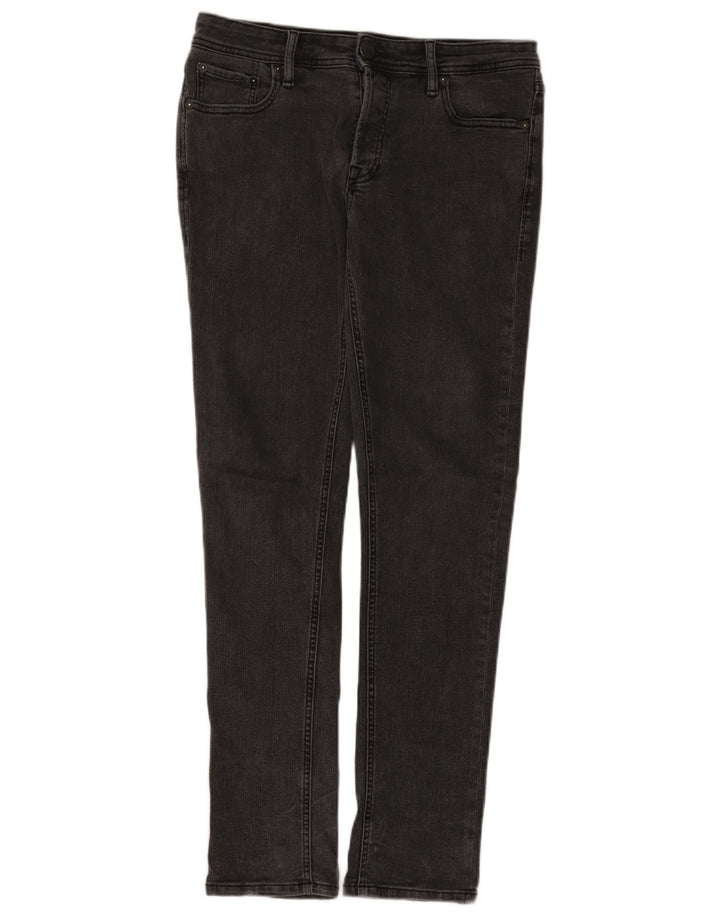 Jack & Jones Mens Slim Jeans W31 L32 Grey Cotton