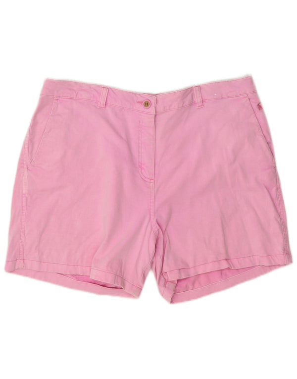 Joules Womens Chino Shorts UK 16 Large W34 Pink Cotton