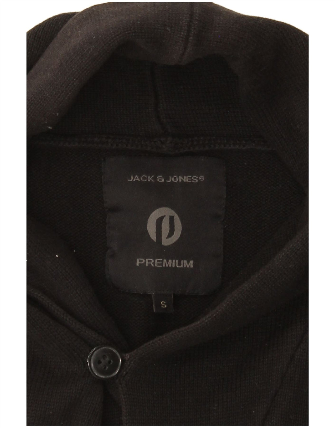 Jack & Jones Mens Cardigan Sweater Small Black