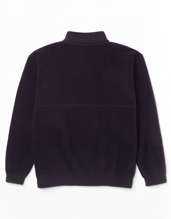 Fila Mens Zip Neck Fleece Jumper Medium Navy Blue