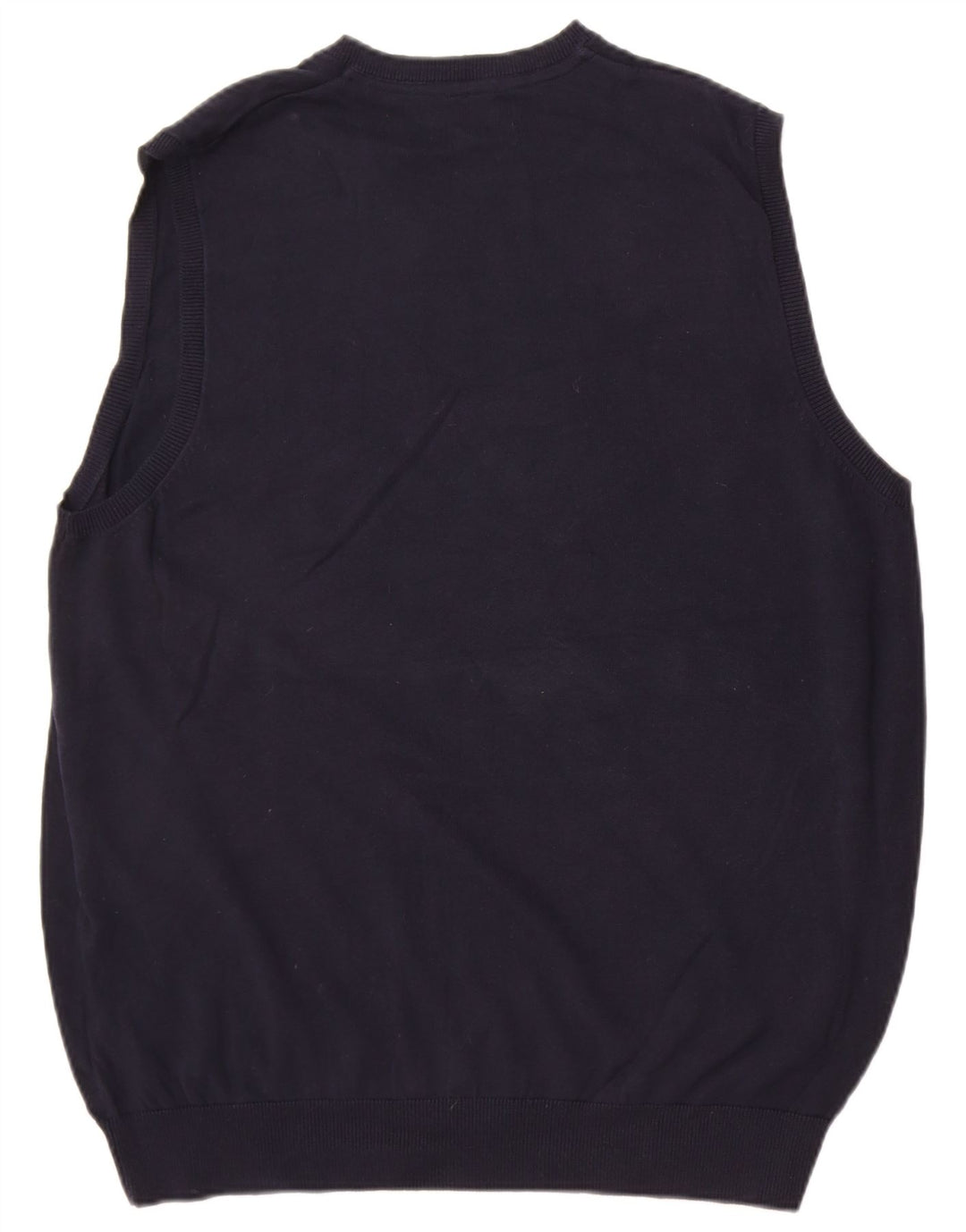 Marks & Spencer Mens Vest Tank Top XL Navy Blue Cotton