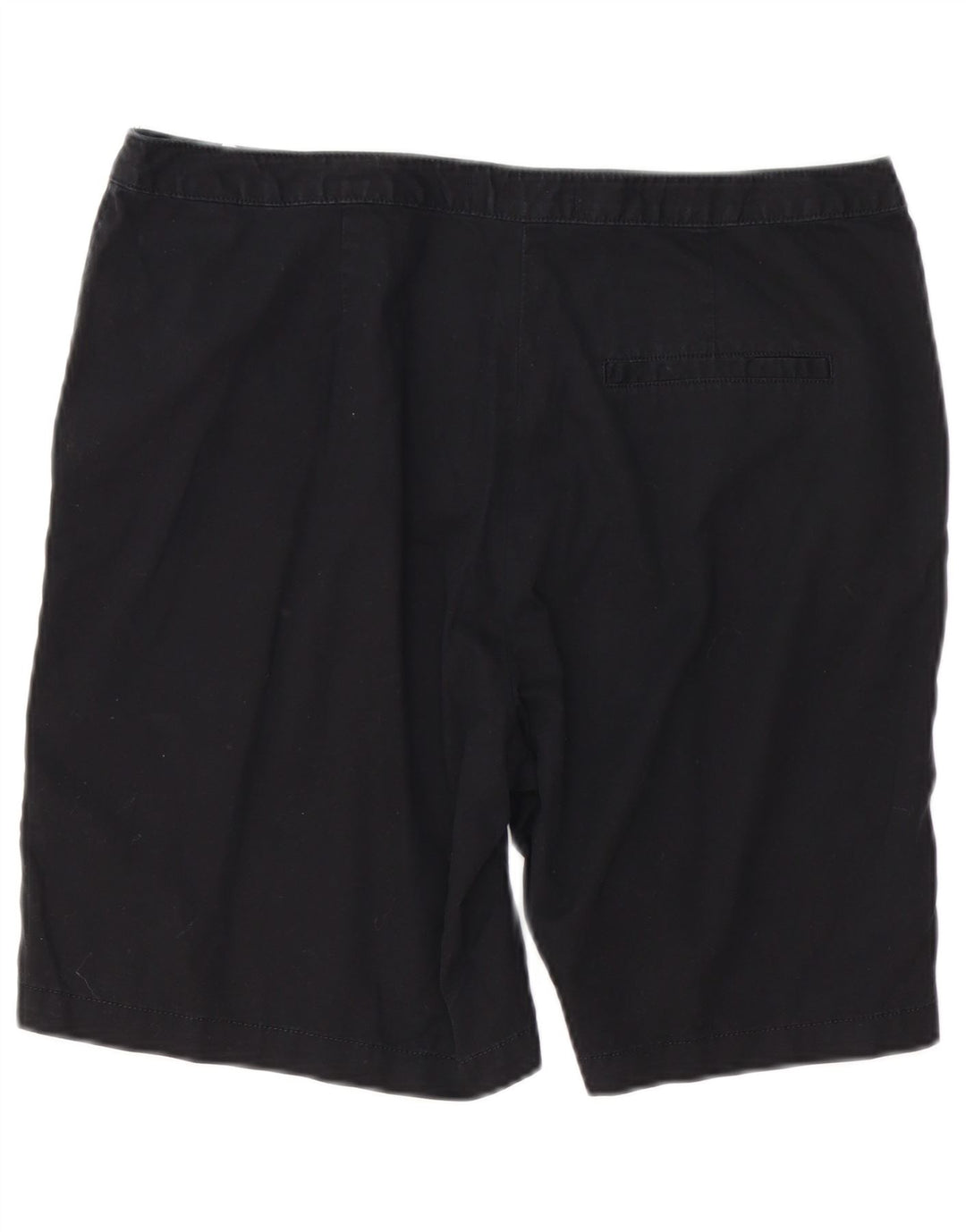 MARKS & SPENCER Womens Chino Shorts UK 14 Large W34  Black Cotton