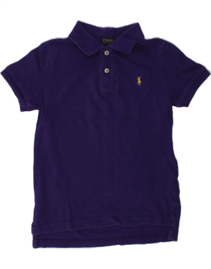 POLO RALPH LAUREN Boys Polo Shirt 6-7 Years Purple Cotton | Vintage Polo Ralph Lauren | Thrift | Second-Hand Polo Ralph Lauren | Used Clothing | Messina Hembry 