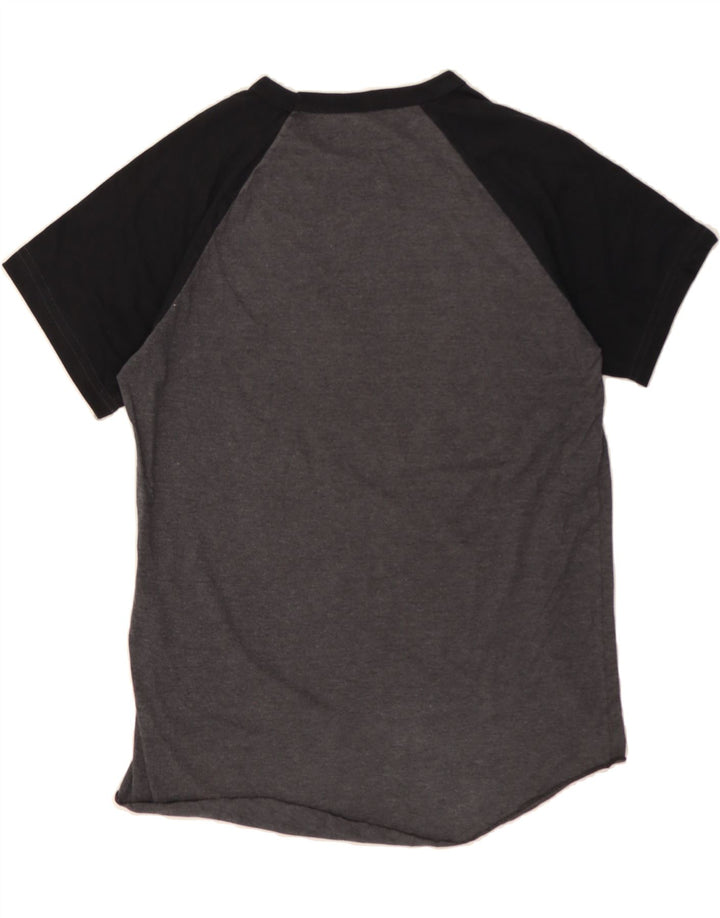 HURLEY Mens Graphic T-Shirt Top Large Grey Colourblock Cotton Vintage Hurley and Second-Hand Hurley from Messina Hembry 