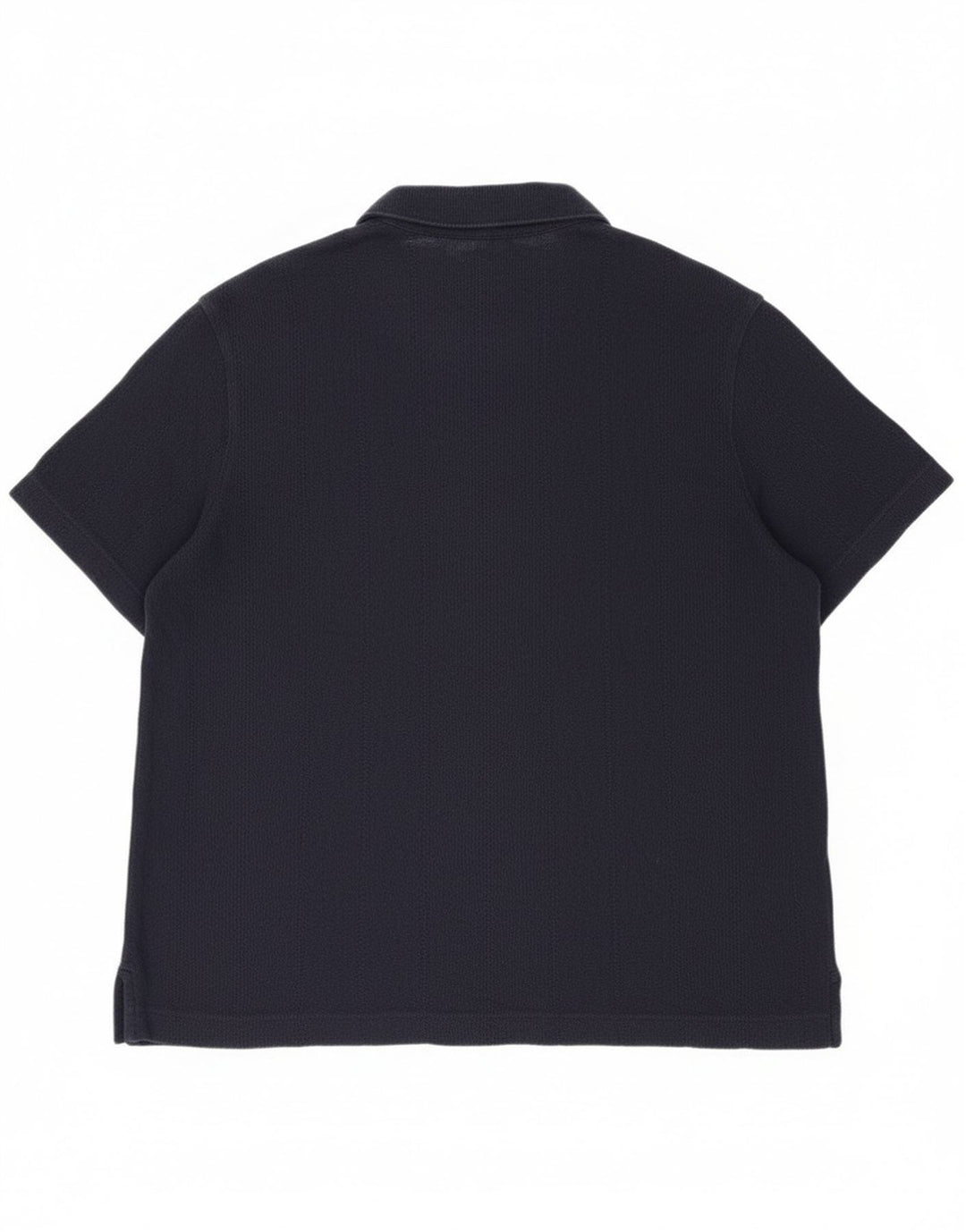 Marks & Spencer Mens Short Sleeve Shirt 2XL Navy Blue Cotton