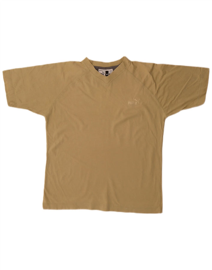 Puma Womens T-Shirt Top Medium Khaki
