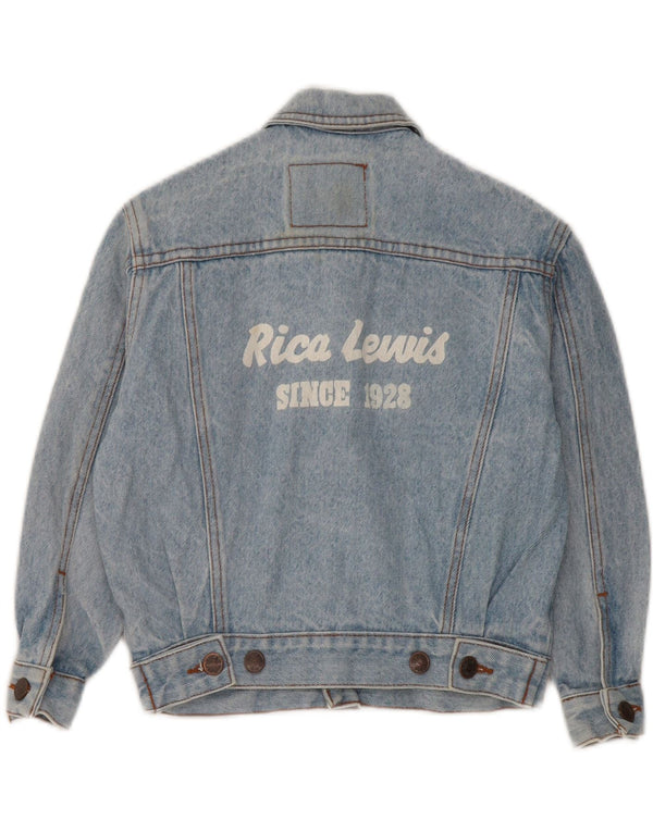 Rica Lewis Baby Boys Graphic Denim Jacket 18-24 Months Blue Cotton