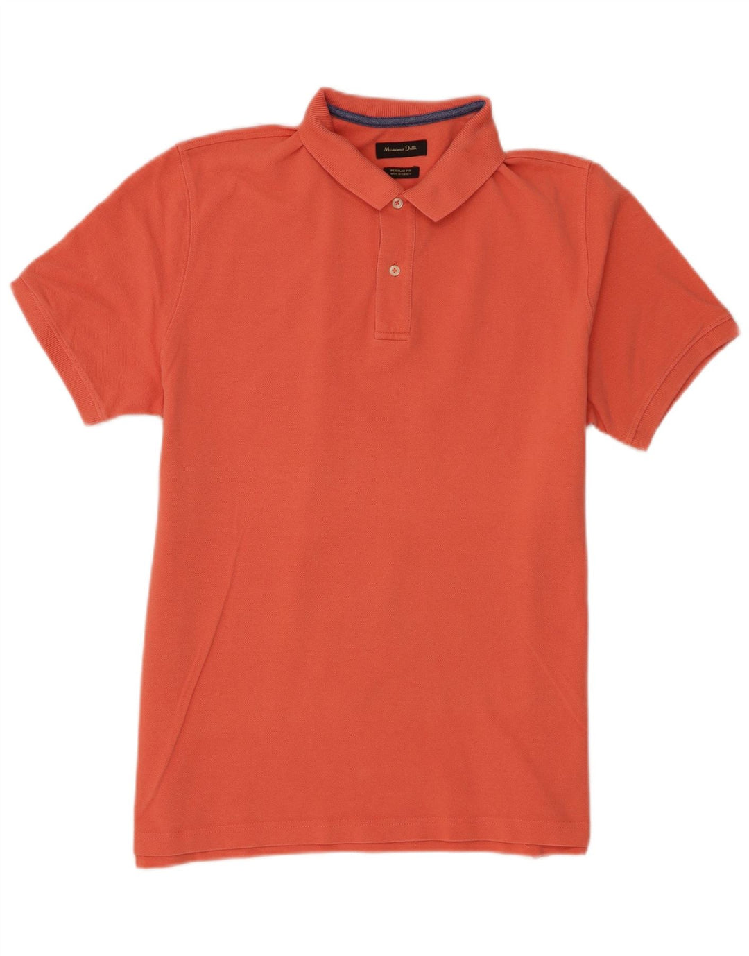 Massimo Dutti Mens Regular Fit Polo Shirt XL Orange