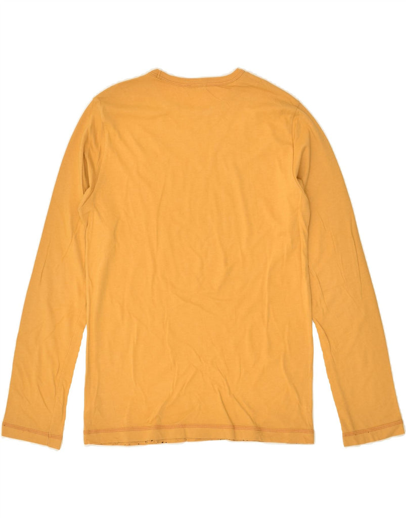 BENETTON Boys Graphic Top Long Sleeve 11-12 Years 2XL Yellow Flecked | Vintage Benetton | Thrift | Second-Hand Benetton | Used Clothing | Messina Hembry 