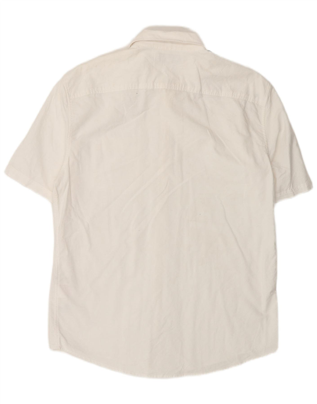 Jack Wills Mens Short Sleeve Slim Fit Shirt Medium White Cotton