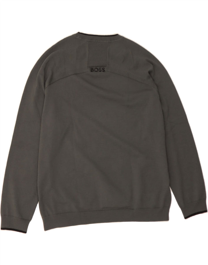 HUGO BOSS Womens Sweatshirt Jumper UK 20 2XL Grey Polyester Vintage Hugo Boss and Second-Hand Hugo Boss from Messina Hembry 