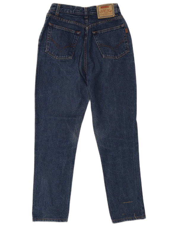 Romano Womens High Rise Slim Jeans W28 L27 Blue Cotton
