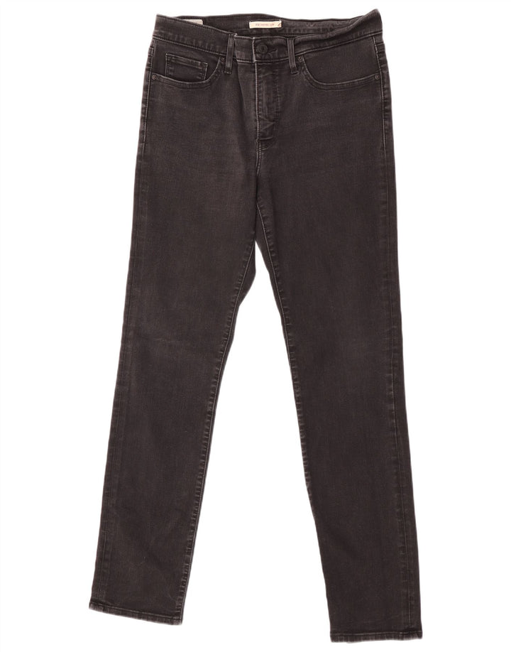 Levi's Womens 312 Shaping Slim Jeans W30 L32 Black Cotton