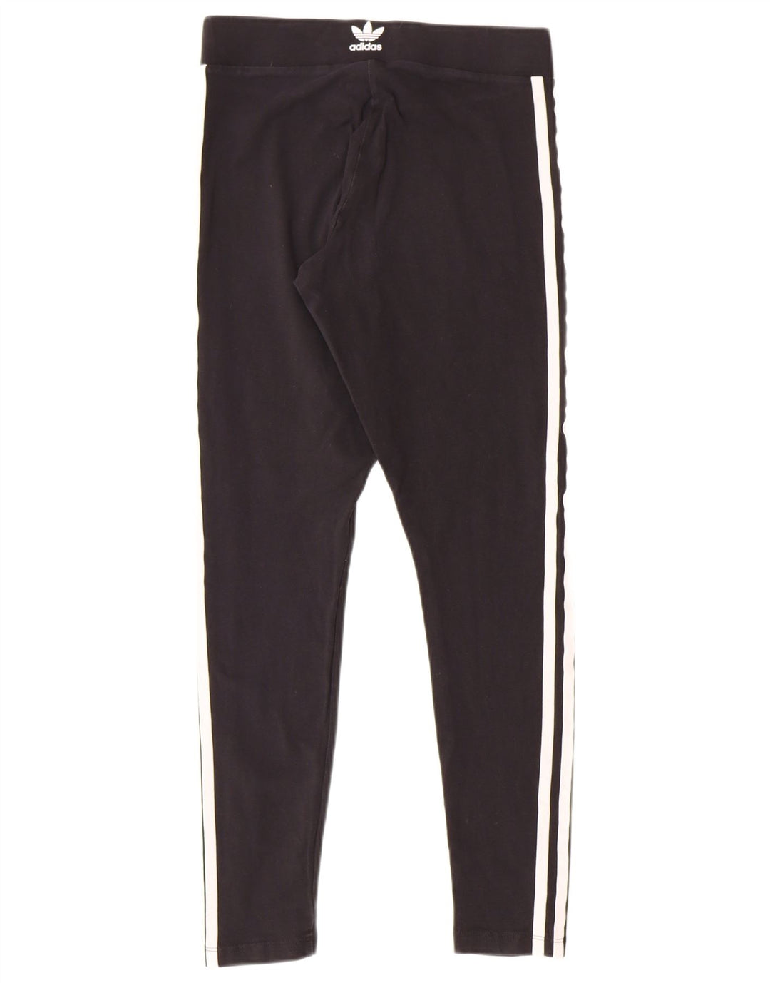 ADIDAS Womens Leggings UK 8/10 Small  Black Cotton
