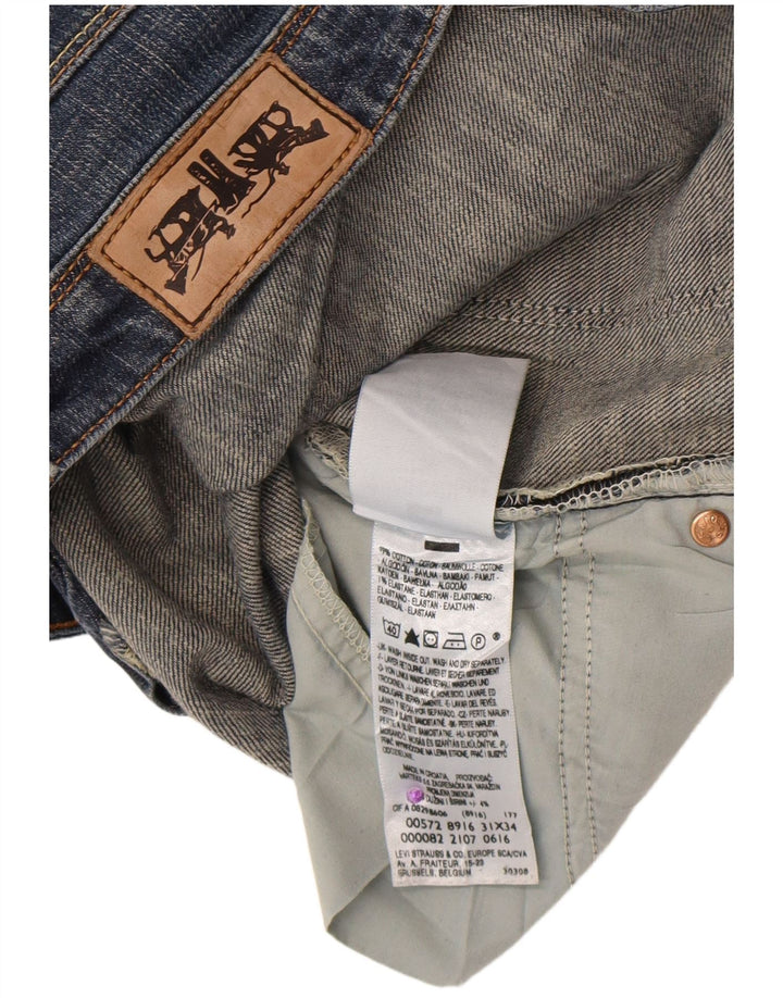 Levi's Womens 572 Low Waist Bootcut Jeans W31 L34 Blue Cotton