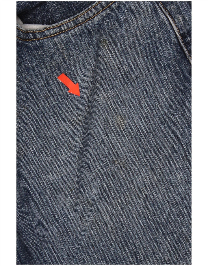 Mustang Mens Bootcut Jeans W34 L34 Blue Cotton