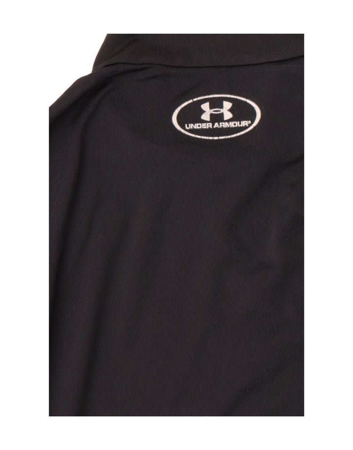 UNDER ARMOUR Boys Cold Gear Top Long Sleeve 13-14 Years XL Black Polyester