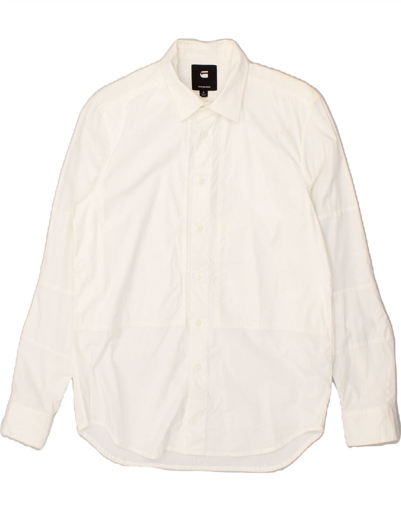 G-STAR Mens Shirt Small White Cotton | Vintage G-Star | Thrift | Second-Hand G-Star | Used Clothing | Messina Hembry 