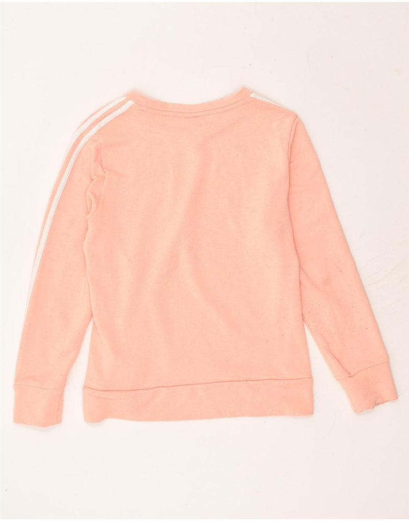 ADIDAS Womens Sweatshirt Jumper UK 12-14 Medium Pink Cotton | Vintage Adidas | Thrift | Second-Hand Adidas | Used Clothing | Messina Hembry 