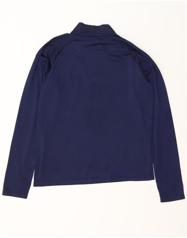 PUMA Mens Zip Neck Pullover Tracksuit Top Medium Navy Blue