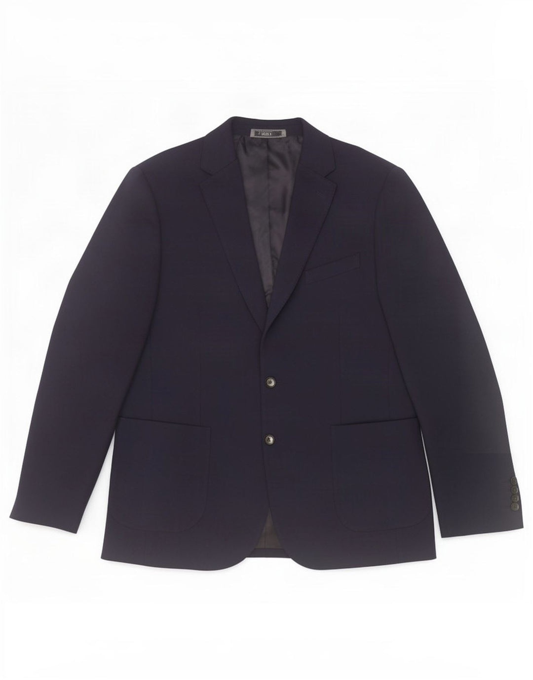Marks & Spencer Mens 2 Button Blazer Jacket UK 42 Large Navy Blue Polyamide