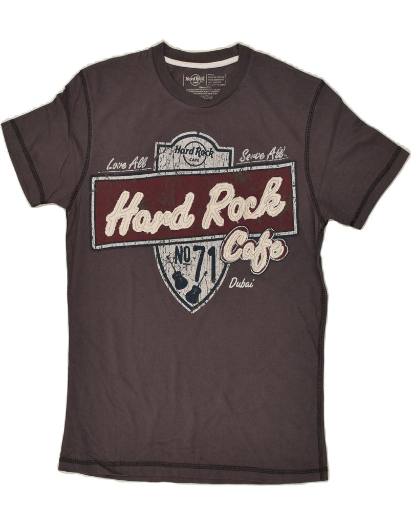 HARD ROCK CAFE Mens Dubai Graphic T-Shirt Top Small Brown Cotton | Vintage Hard Rock Cafe | Thrift | Second-Hand Hard Rock Cafe | Used Clothing | Messina Hembry 