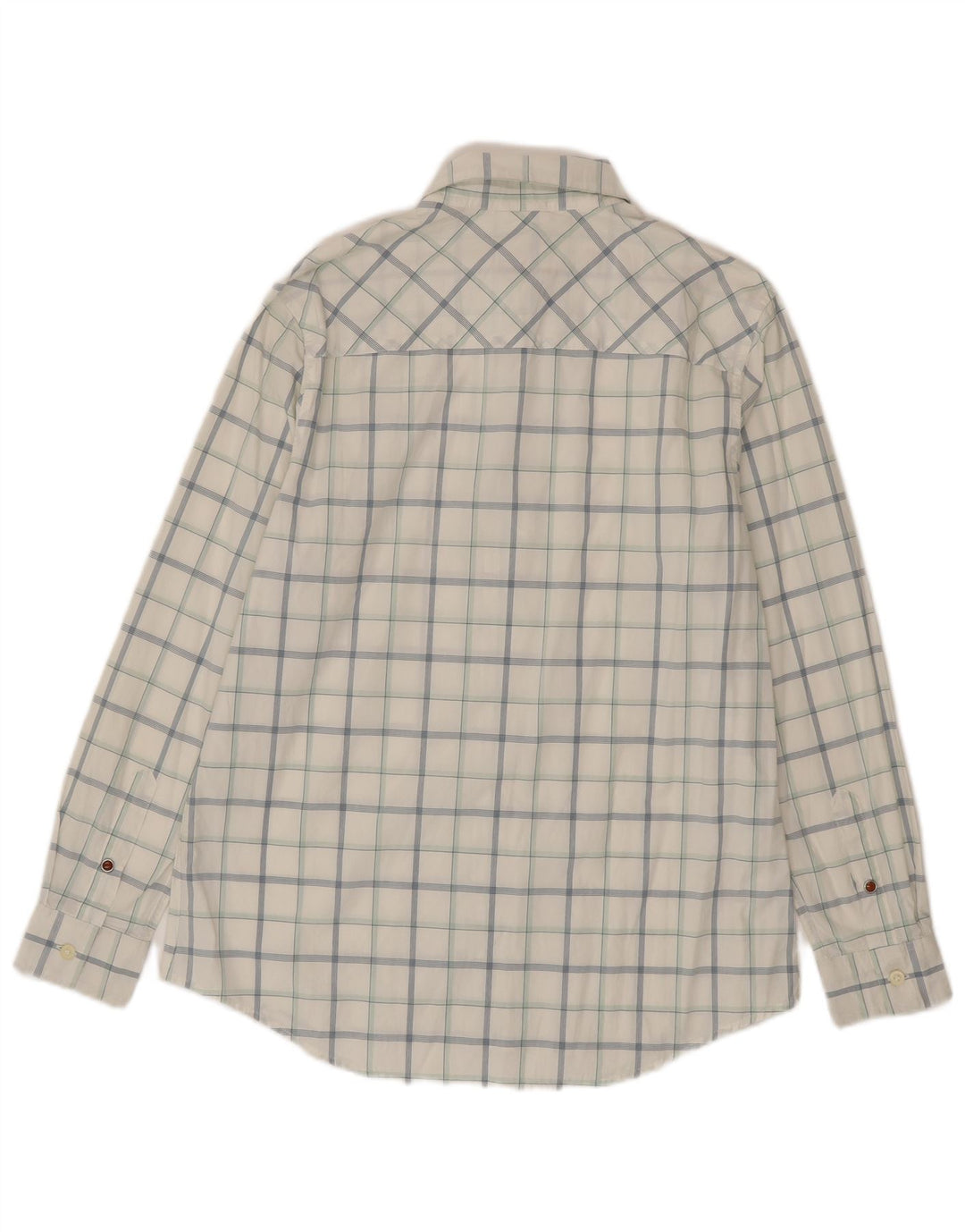 Timberland Mens Shirt Medium White Check Cotton