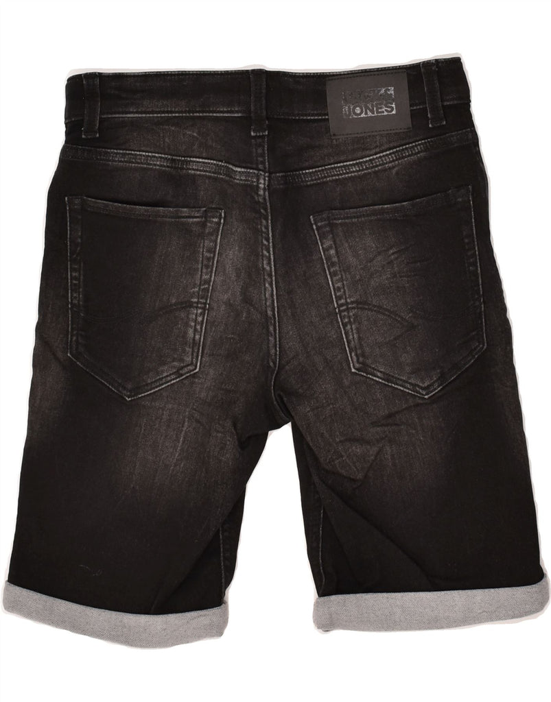 JACK & JONES Boys Regular Denim Shorts 13-14 Years W28  Black Cotton | Vintage Jack & Jones | Thrift | Second-Hand Jack & Jones | Used Clothing | Messina Hembry 