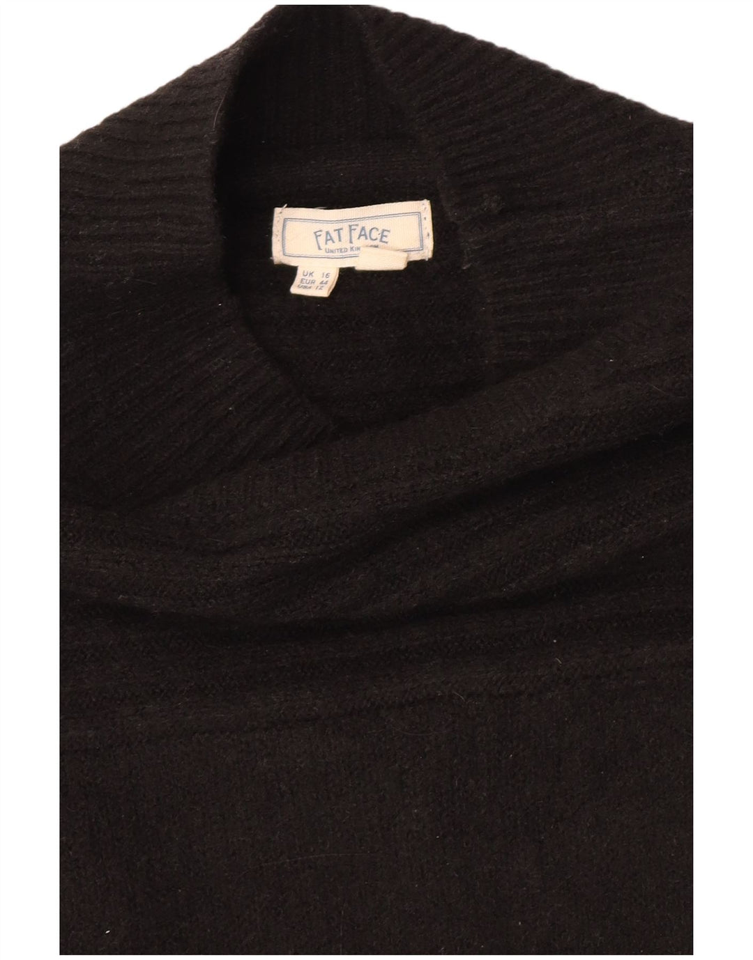 Fat Face Womens Jumper Dress UK 16 Large Black