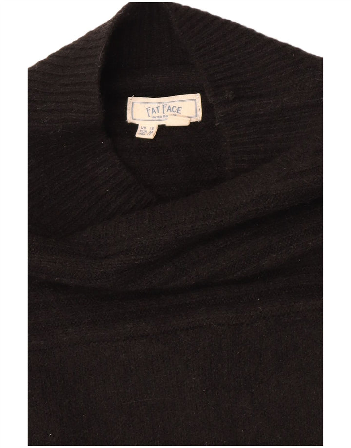 Fat Face Womens Jumper Dress UK 16 Large Black