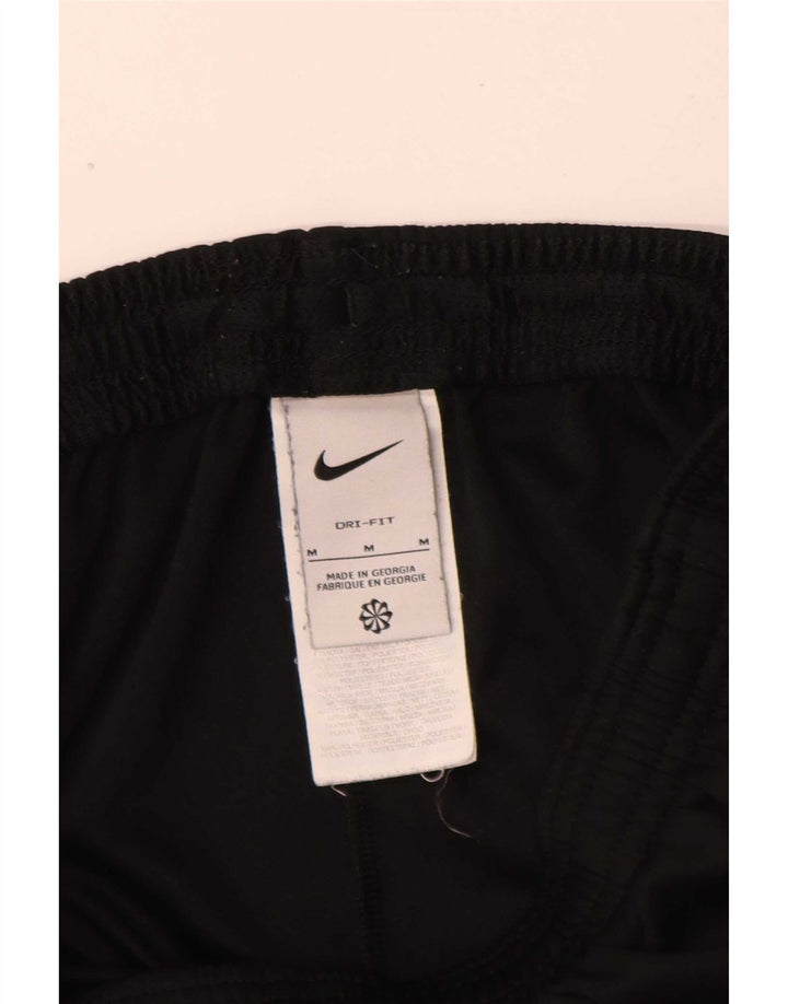 Nike Mens Dri Fit Tracksuit Trousers Medium Black Colourblock Polyester