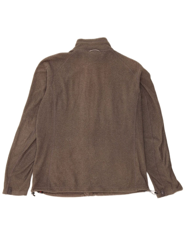 The North Face Womens Liner Fleece Jacket UK 16 Large Grey Polyester