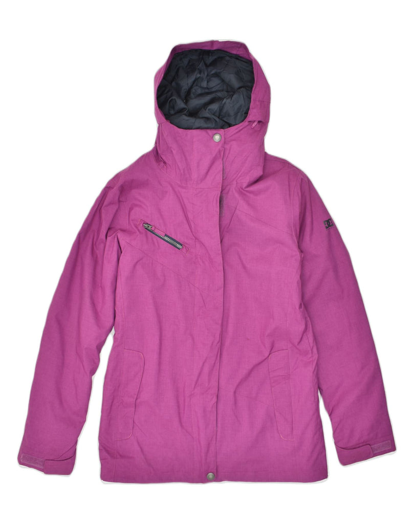 DC Womens Hooded Windbreaker Jacket UK 14 Medium Purple Polyester | Vintage DC | Thrift | Second-Hand DC | Used Clothing | Messina Hembry 