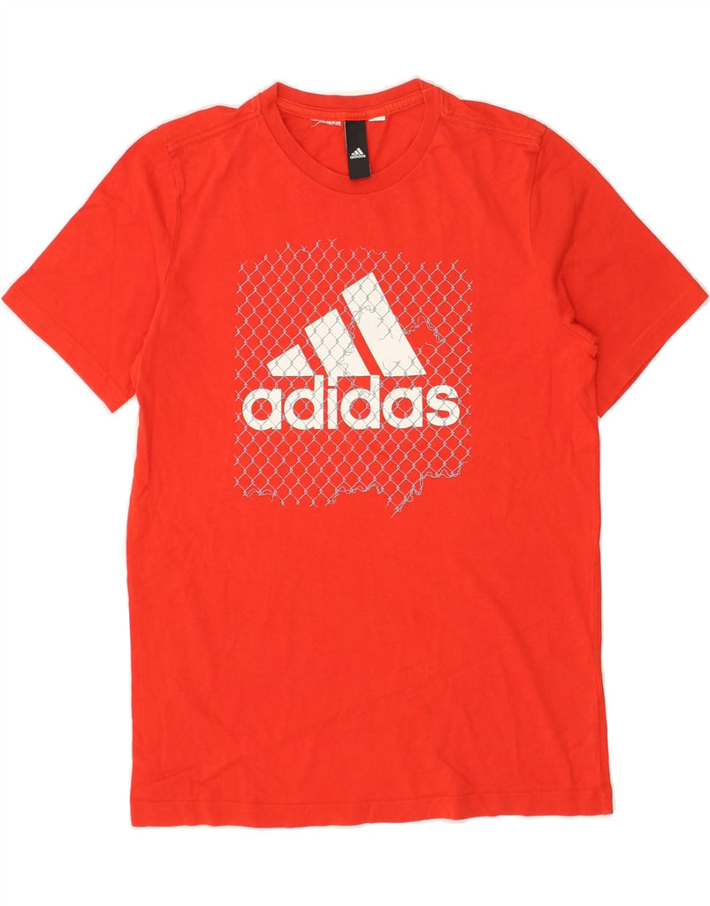 ADIDAS Mens Graphic T-Shirt Top Small Red | Vintage Adidas | Thrift | Second-Hand Adidas | Used Clothing | Messina Hembry 