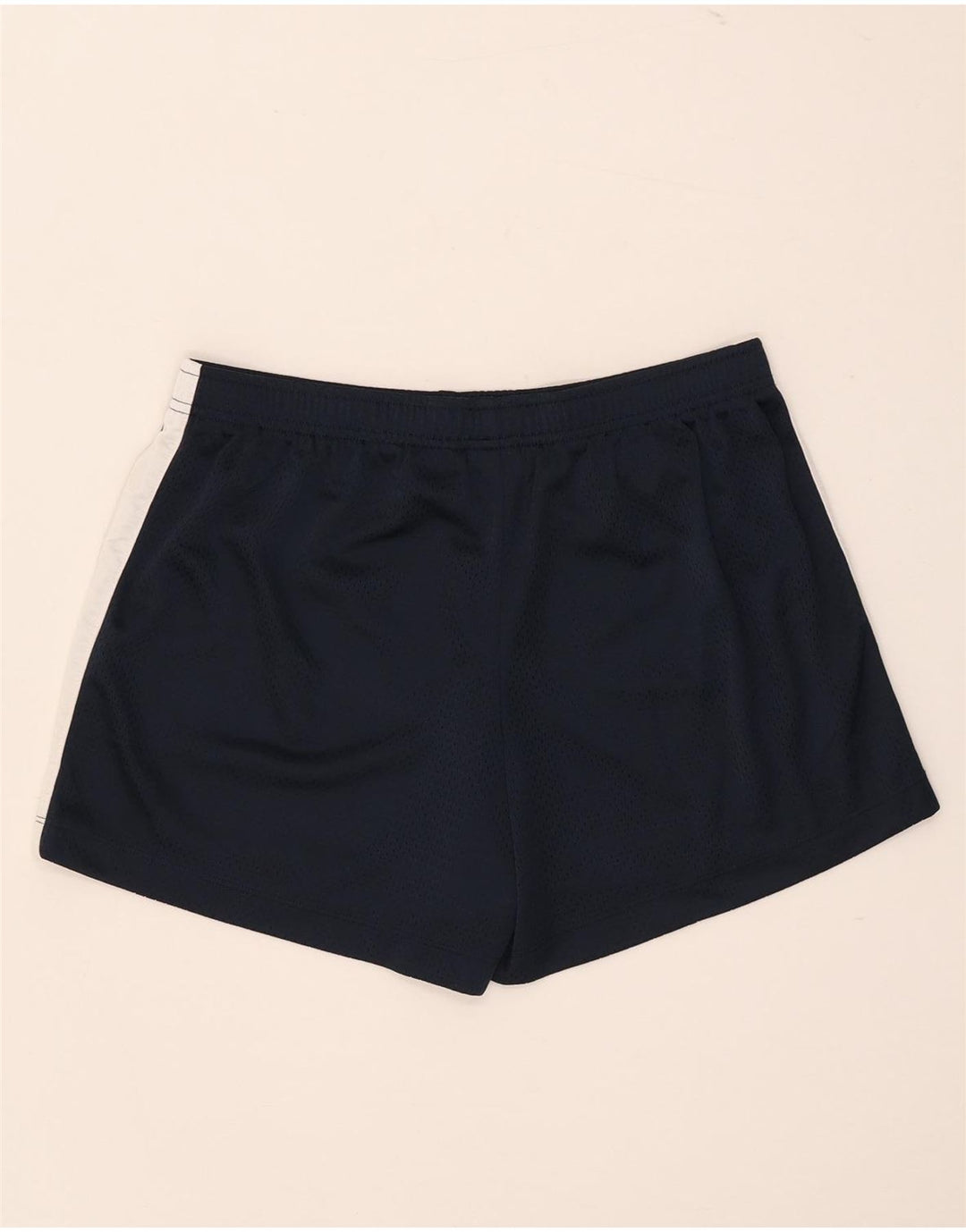 Nike Womens Sport Shorts US 12/14 Large Navy Blue Colourblock Polyester
