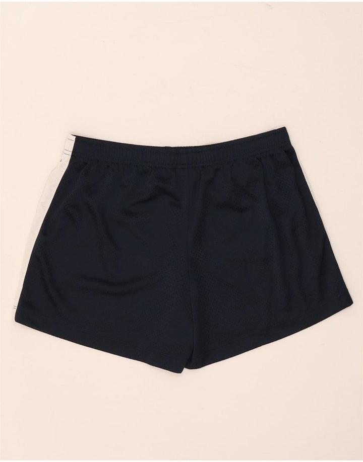 Nike Womens Sport Shorts US 12/14 Large Navy Blue Colourblock Polyester