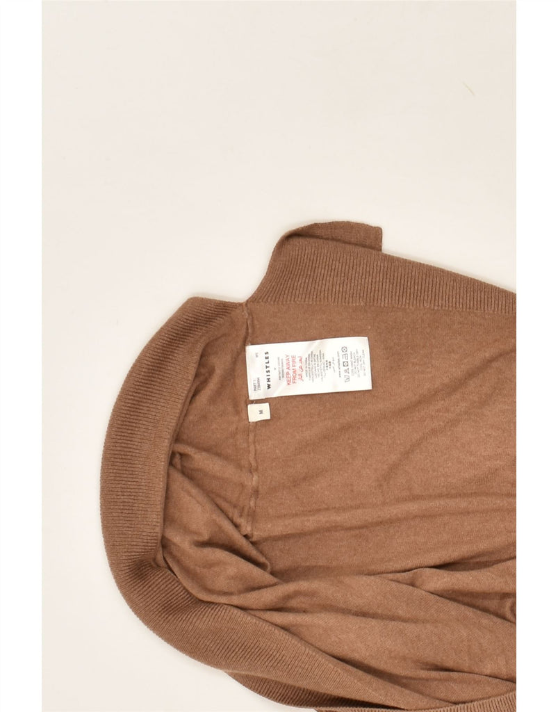 WHISTLES Womens Oversized Boat Neck Jumper Sweater UK 14 Medium Brown | Vintage Whistles | Thrift | Second-Hand Whistles | Used Clothing | Messina Hembry 