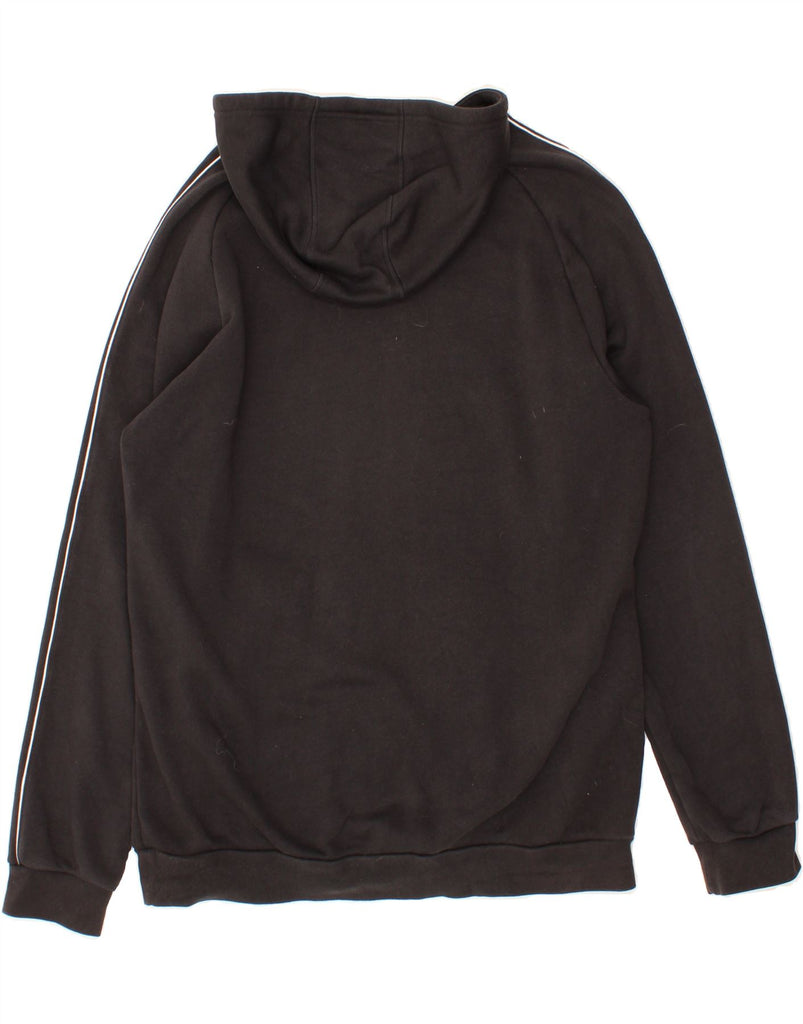 ADIDAS Mens Hoodie Jumper XL Black Cotton Vintage Adidas and Second-Hand Adidas from Messina Hembry 