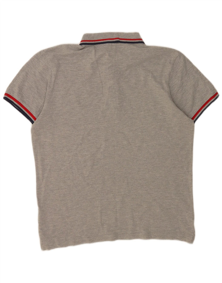 Fila Mens Polo Shirt Medium Grey Cotton