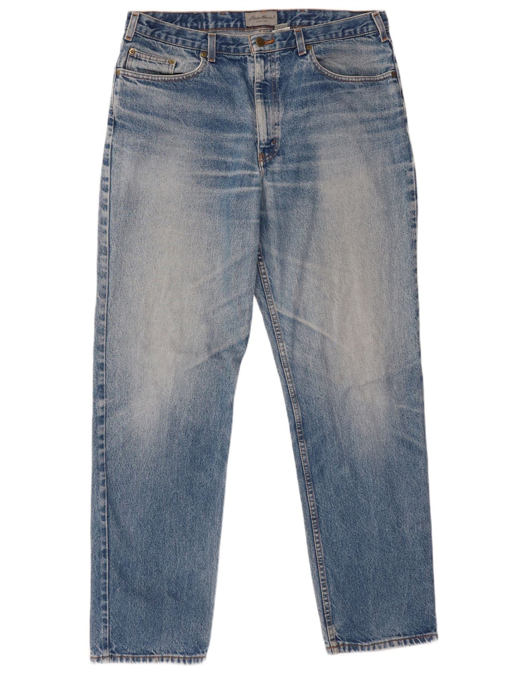Eddie Bauer Mens Tapered Jeans W38 L34 Blue Cotton