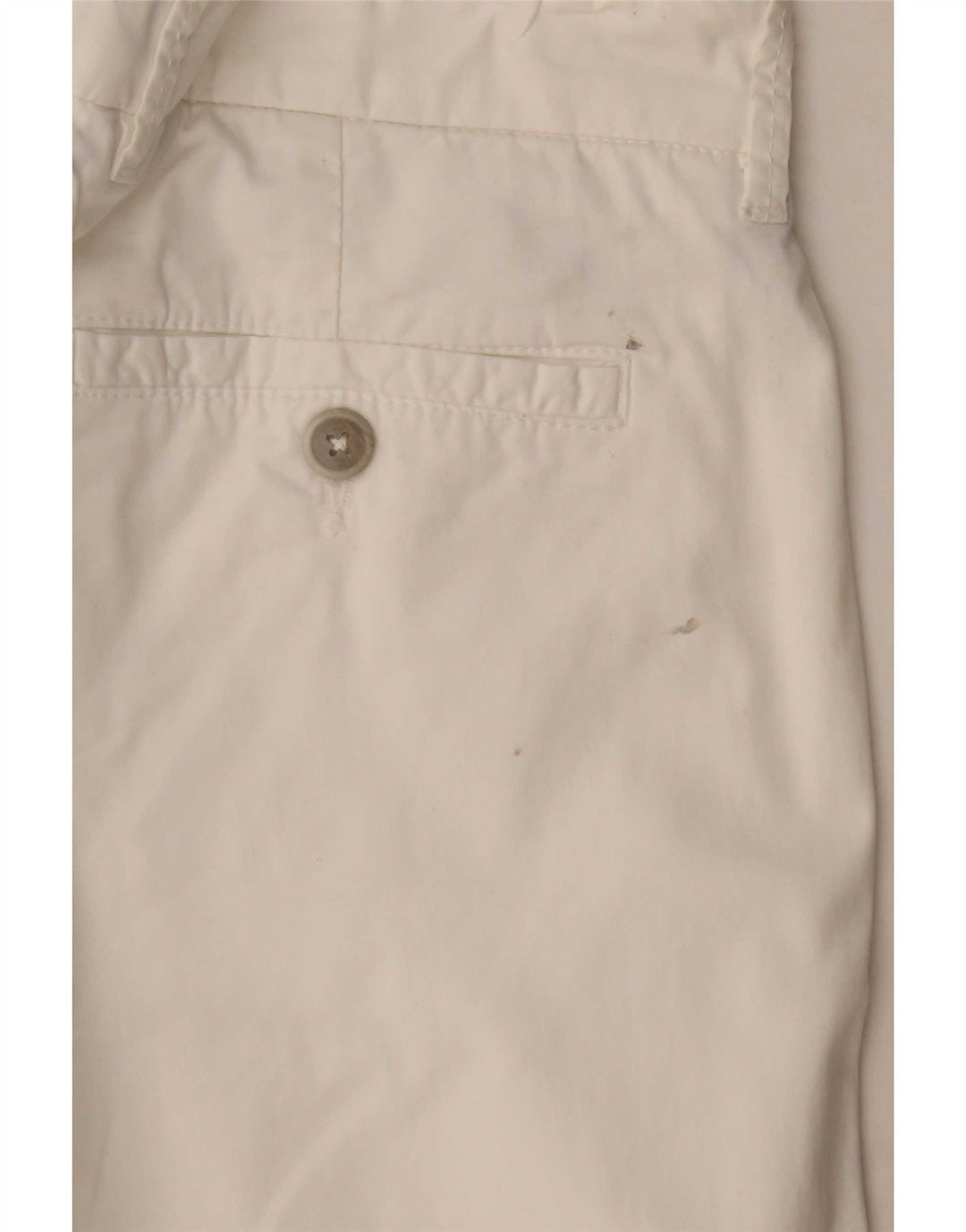 Fay Womens Straight Chino Trousers W29 L29 White Cotton