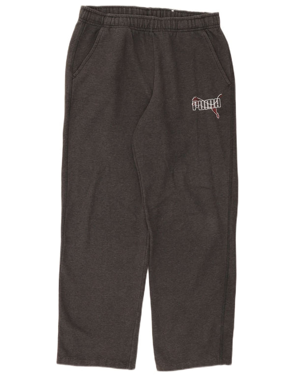 Puma Mens Tracksuit Trousers Medium  Grey Cotton