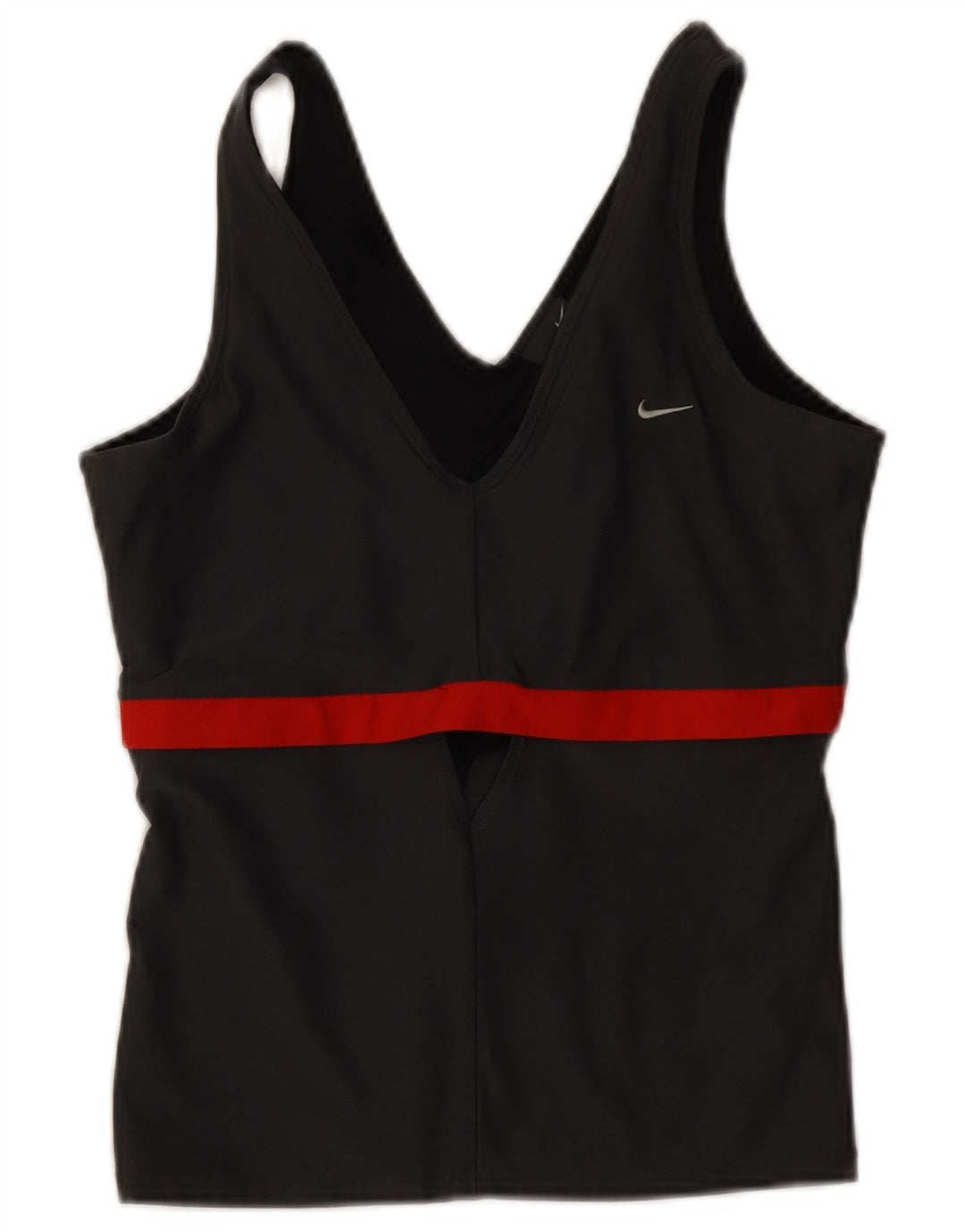 Nike Womens Vest Top UK 14/16 Large Black Colourblock Polyester